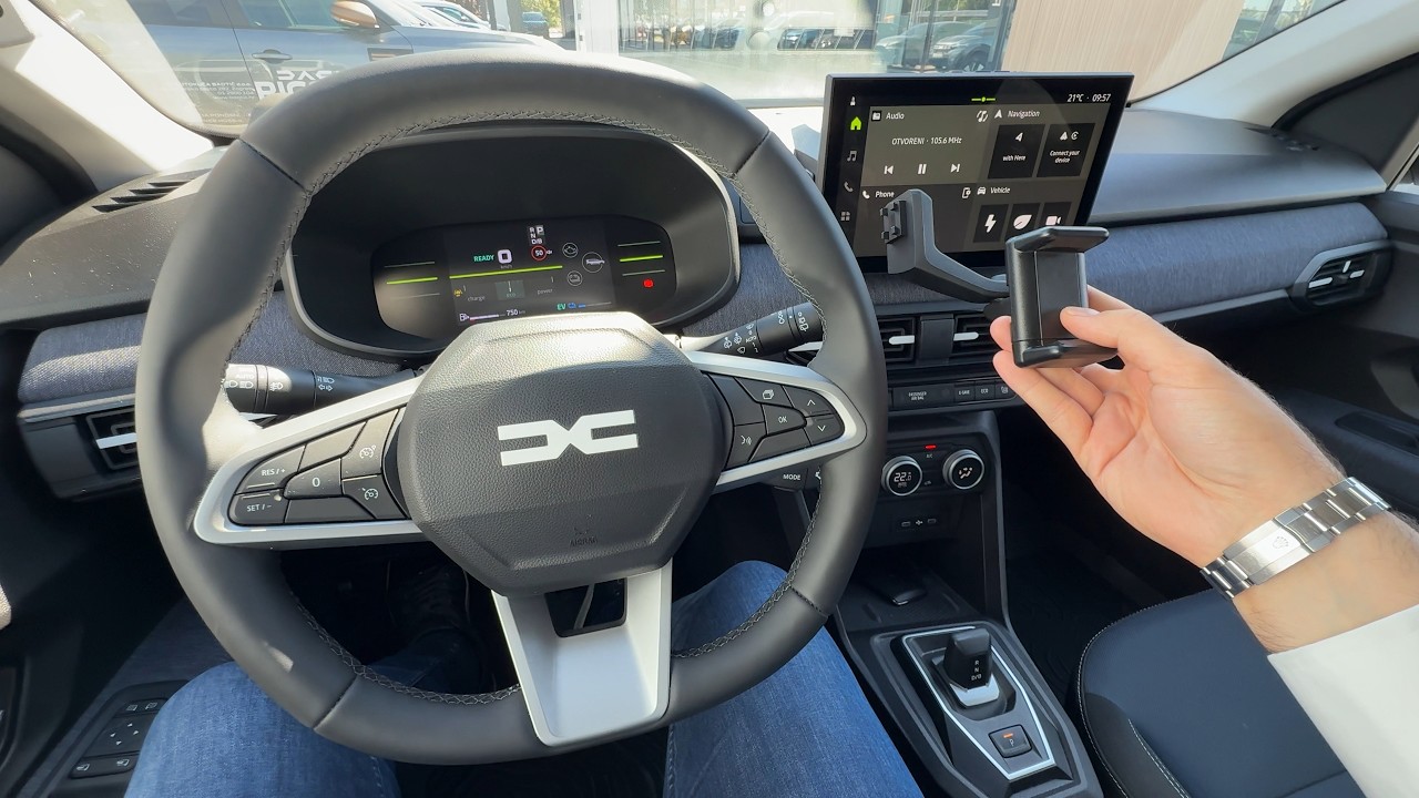 DACIA JOGGER FACELIFT 2026 - how to PUT THE PHONE HOLDER