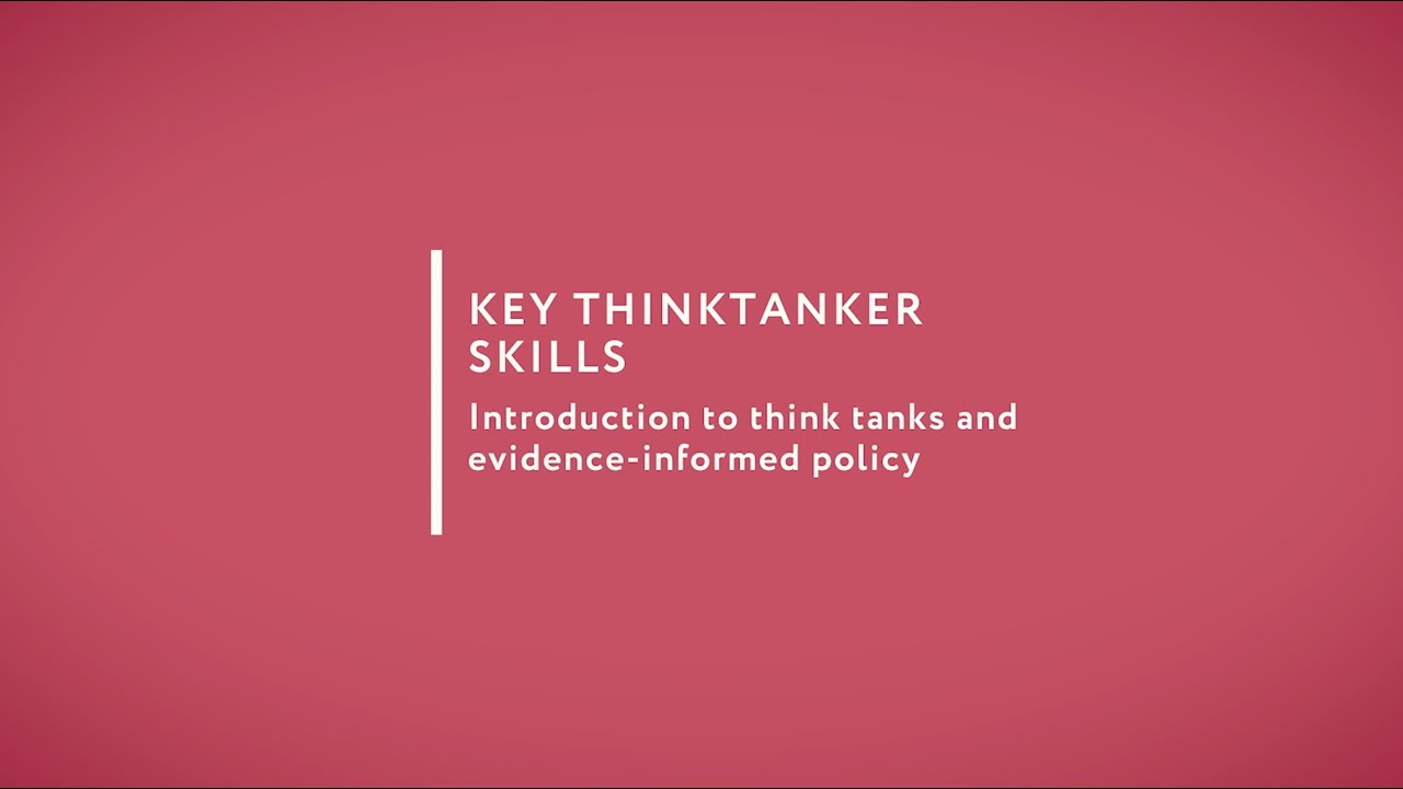 An introduction to think tanks and evidence-informed policy, by Simon Maxwell