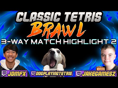 COMBINED SCORE OF 3.4 MILLION! Joseph Saelee v Jake v Dog | Classic Tetris Brawl Highlight pt 2