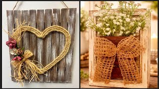 Stunning Wooden Plant Wall Decor Ideas | DIY Hanging Plant Frames & Creative Wood Crafts for Home🌲🪡🎅