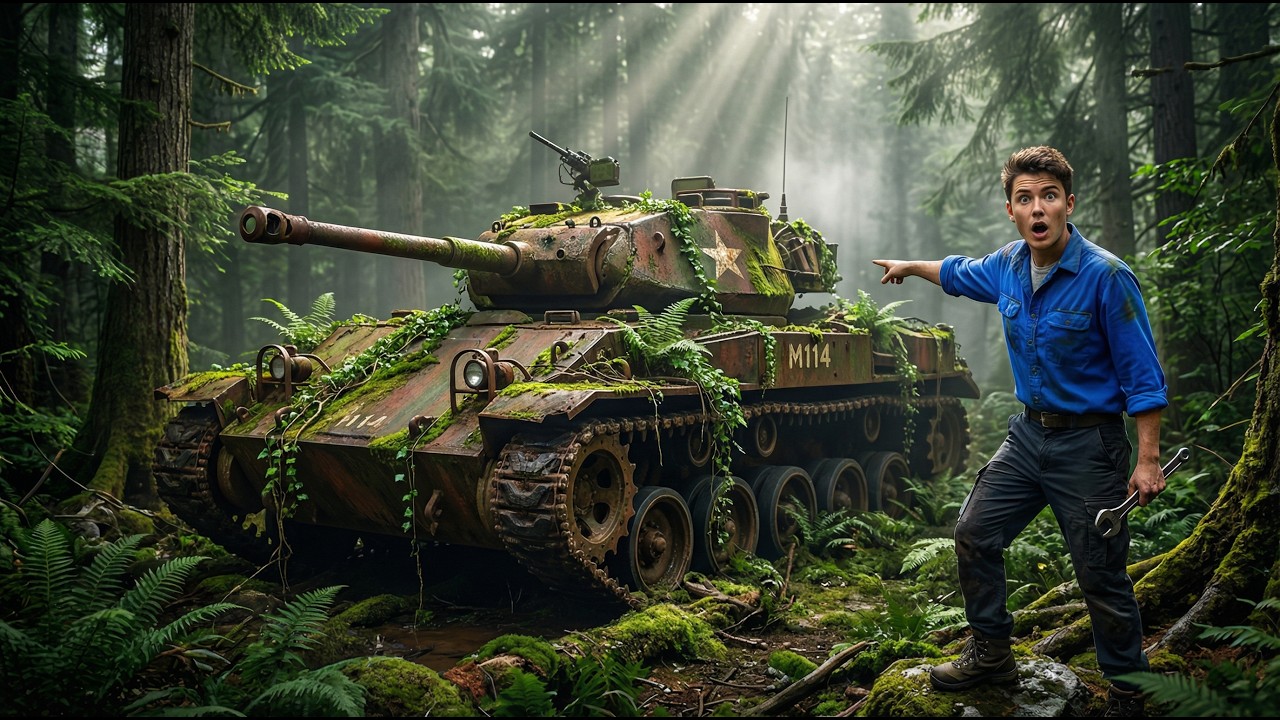 60 Years Buried Alive! Massive M114 Armored Vehicle Unearthed and Fully Restored