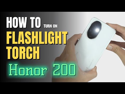 How to turn on Flashlight | Torch on HONOR 200