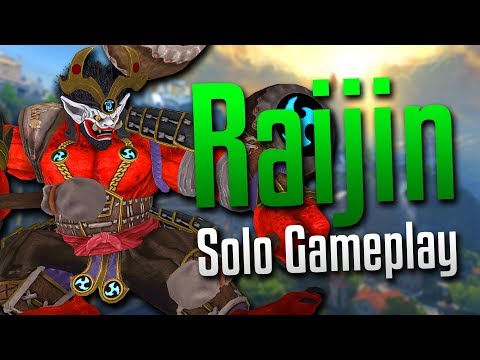 Smite: THIS BUILD IS RIDICULOUS!- Full Tank Raijin Solo Gameplay