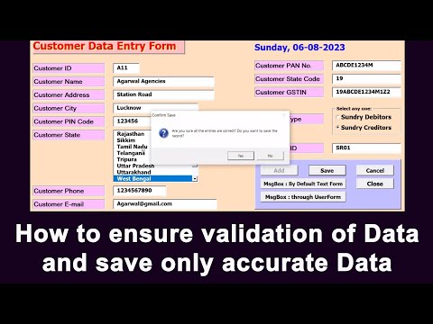 Excel VBA Tutorial: Data Validation and Accurate Data Saving | Part 12