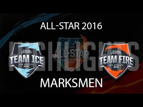 ICE vs Fire Marksmen Highlights ON NEW ICE MAP - All Star 2016 Day 1 - Team ICE vs Team FIRE