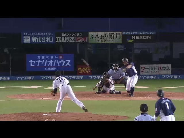 【5回表】ライオンズ 4番・中村 逆らわず右方向へのバッティング!! 犠牲フライで追加点!! 2014/8/9 M-L
