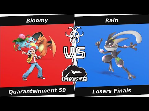 Quarantainment 59 Losers Finals - Bloomy (PKM Trainer) Vs Rain (Greninja) - SSBU