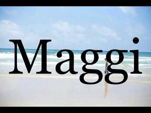 How To Pronounce Maggi🌈🌈🌈🌈🌈🌈Pronunciation Of Maggi