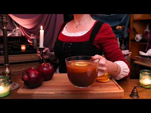 ASMR Roleplay Cozy Hobbit Cottage Inn Cinematic ASMR Roleplay Soft Spoken Hotel Check In w/Fireplace