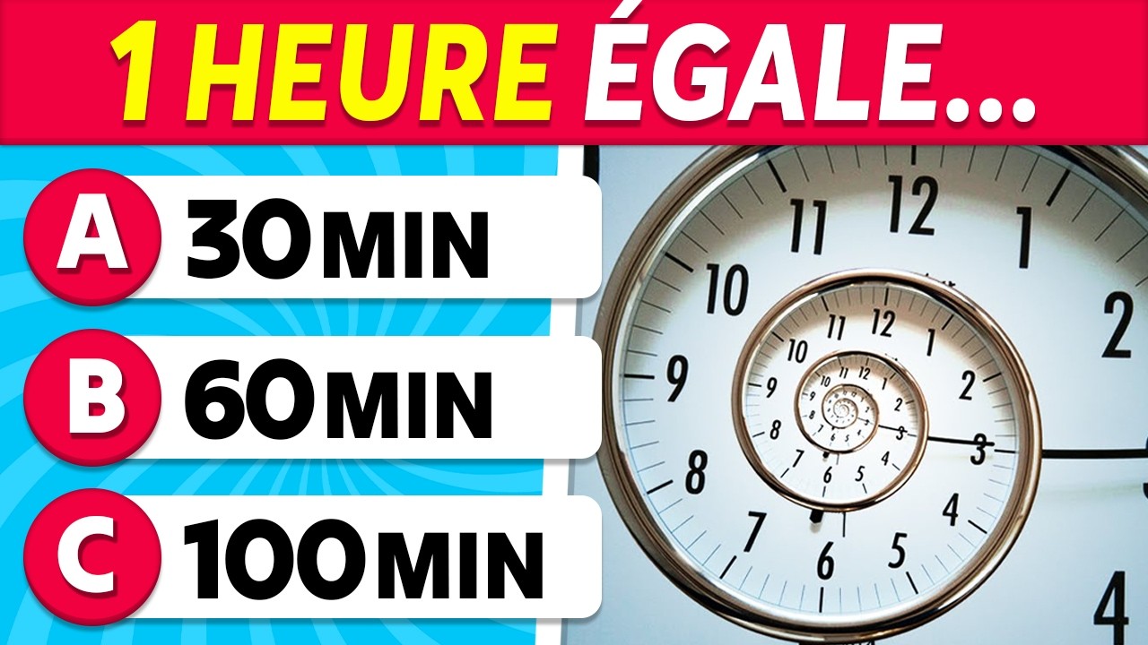 As-tu le niveau d'un enfant de 8 ans ? 🧒🧠📚 50 Questions de Culture Générale