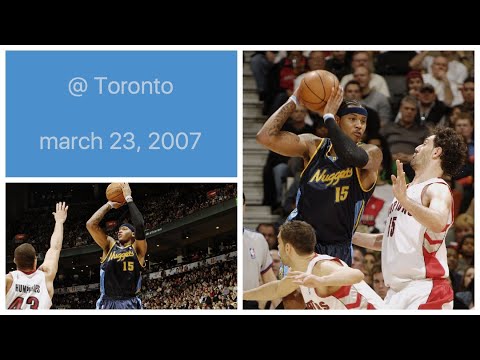 Carmelo Anthony 10 pts @ Toronto Raptors Highlights (march 23, 2007)