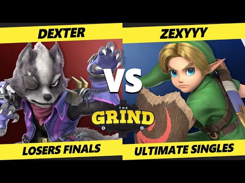 The Grind 225 Losers Finals - Dexter (Wolf) Vs. Zexyyy (Young Link) Smash Ultimate - SSBU