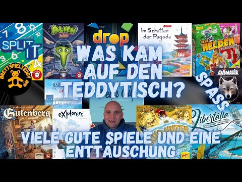 Was kam auf den Teddytisch - Gespielte Spiele und meine Meinung - Brettspiel Teddy - Board Games