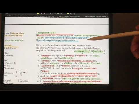 Abiturprüfung: Vergleich Goethe, „Faust“ und Zeh, „Corpus delicti“