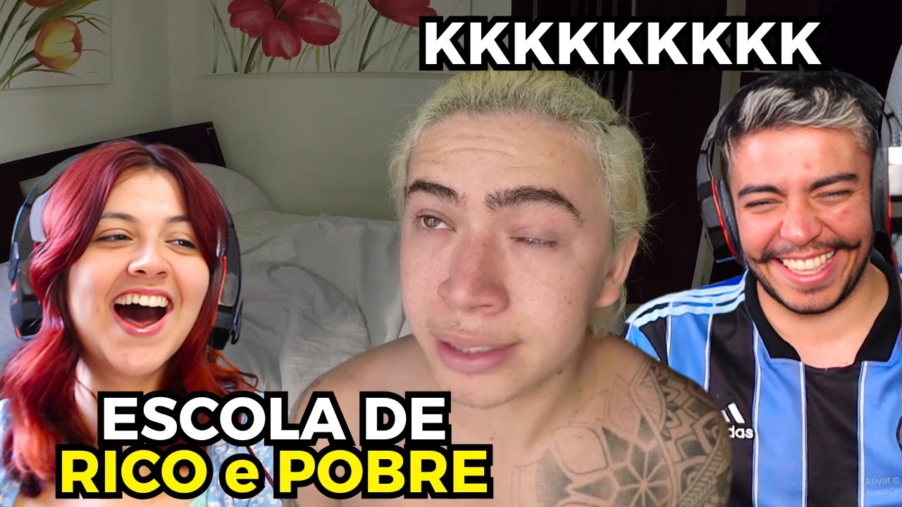 CHORAMOS DE RIR KKKKKKKK com o WHINDERSSON NUNES | ESCOLA DE RICO E DE POBRE | REACT