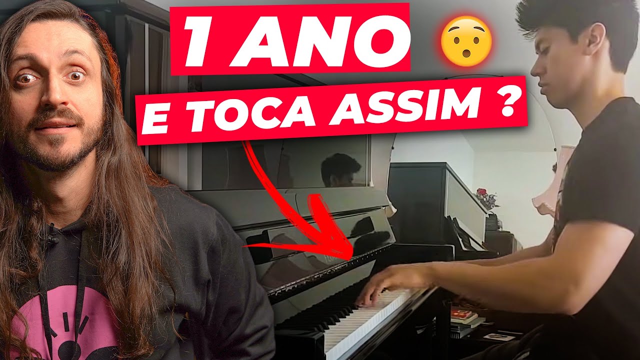 Pianista reage a vídeos “Progresso de 1 ano no piano”