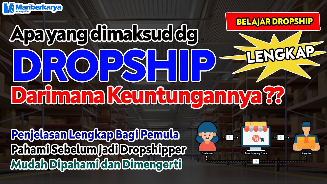 Apa itu DROPSHIP dan Darimana Keuntungannya | Penjelasan LENGKAP untuk DROPSHIPPER PEMULA