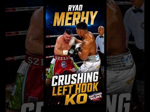 Ryad Merhy Brutal Flurry Ends With Crushing Left Hook.                                   #boxing #ko