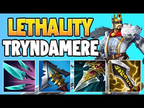 NO SKILL NEEDED!? JUST HOW BUSTED IS THIS LETHALITY TRYNDAMERE BUILD RIGHT NOW!? - League of Legends
