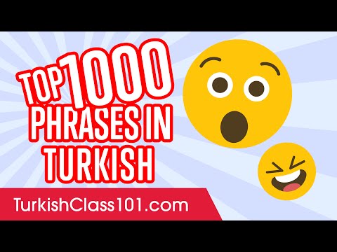 Top 1000 Most Useful Phrases in Turkish