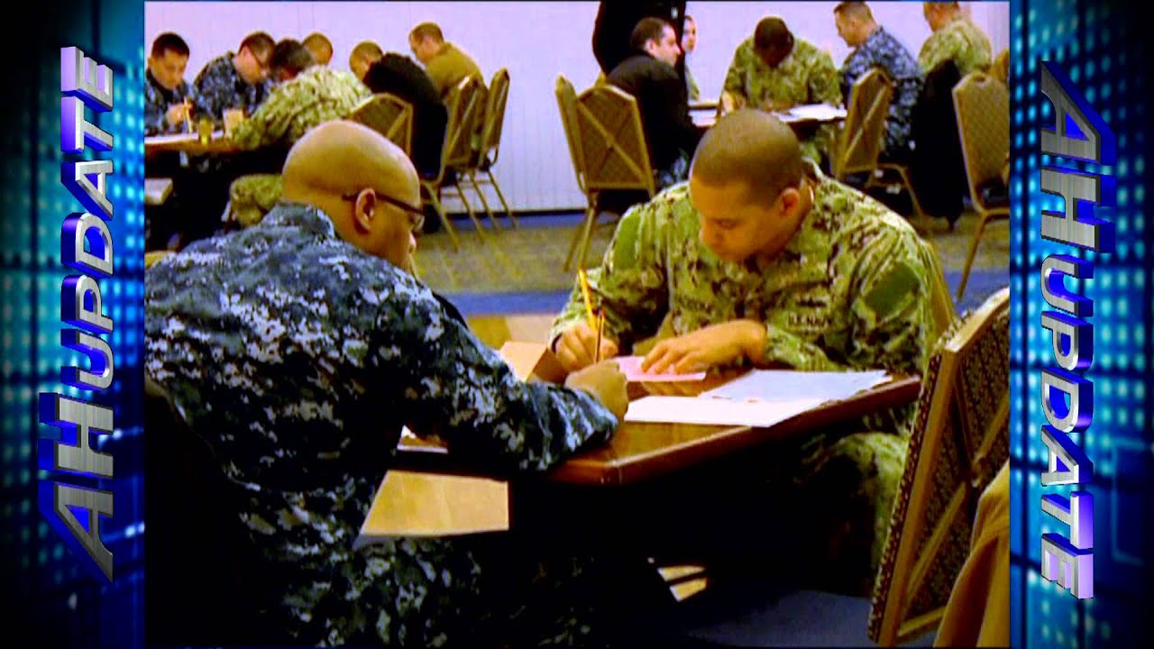 Sasebo's First Class Petty Officers Complete Chief's Exam