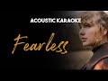 Fearless - Taylor Swift (Acoustic Guitar Karaoke With Lyrics)
