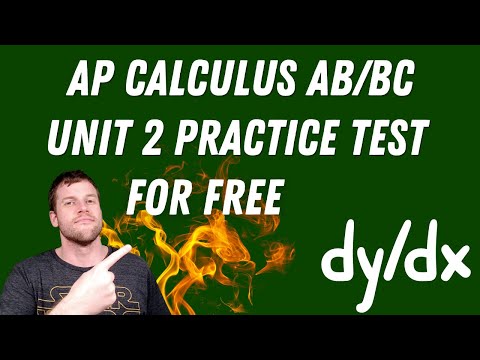 Calculus Unit 2 Practice Test Solutions