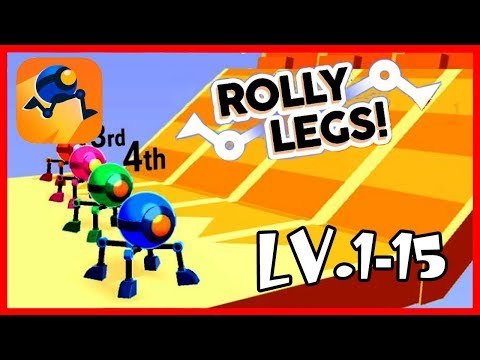 Rolly Legs Gameplay Level 1-15 - Voodoo Game - YouTube