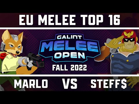 Marlo (Fox) vs Steff$ (Captain Falcon) - EU Melee Top 16 - GMO Fall '22
