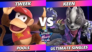LMBM Miami 2023 - Tweek (Diddy Kong) Vs. Keen (Wolf) Smash Ultimate - SSBU