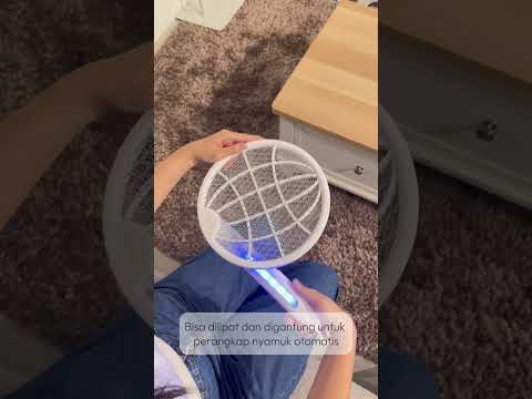 Gambar Krisbow Raket Nyamuk Foldable Rechargeable - Putih