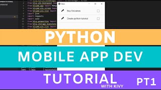 Python app development tutorial - kivy installation and solving issues