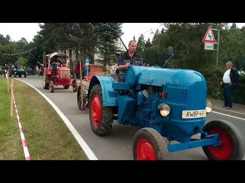 Traktorteffen Hauptmannsgrün 2017 Rundfahrt