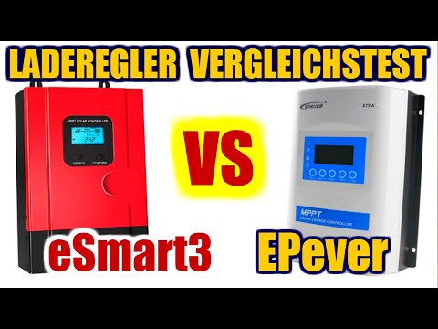 eSmart3 vs EPever MPPT Solar Charge Controller Test Solar System, Balcony Power Plant, Energy Sto...