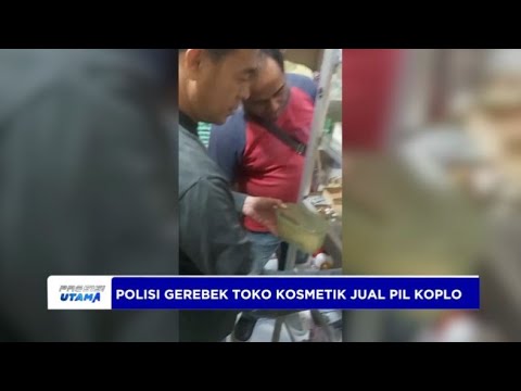 POLISI GEREBEK TOKO KOSMETIK JUAL PIL KOPLO