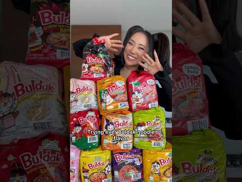 Trying every Buldak noodle flavor