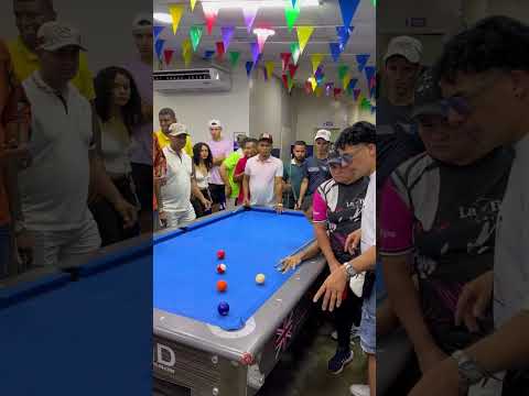 Reto de billar al mismo hueco #billar #pool 🎱