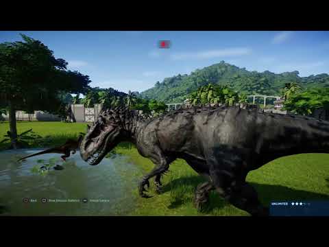 Jurassic World Evolution: Indominus rex vs Spinoraptor pack (Base Genome)