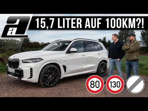 BMW X5 xDrive 30d vs. WLTP | OVER 15 liters? That's how much it really consumes! | 80 vs. 130 vs....