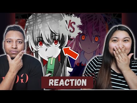 Yuno Gasai (Future Diary) vs Satou Matsuzaka (Happy Sugar Life) - Rap Battle | Couple Reacts