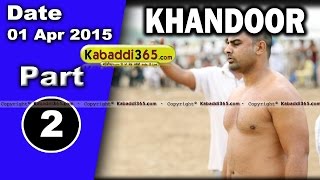 Khandoor (Ludhiana) Kabaddi Tournament 1 April 2015
