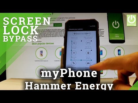 How to Set Screen Lock in myPhone Hammer Energy - Pattern Lock