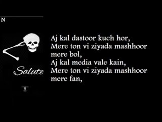 BOHEMIA - Lyrics of Full Song &#39;Salute&#39; by Bohemia