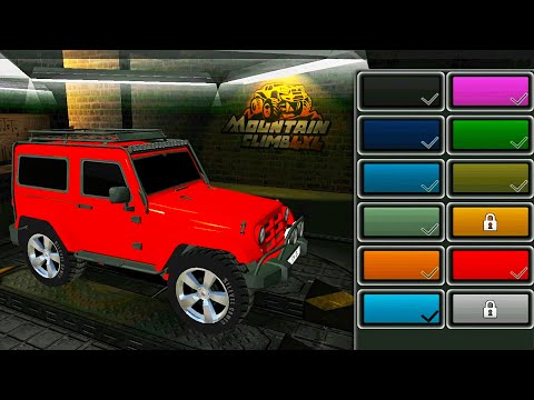Uphill climb Jeep of Beautiful Colors - Mountain Climb 4x4 : Offroad Car Drive | Android GamePlay #9