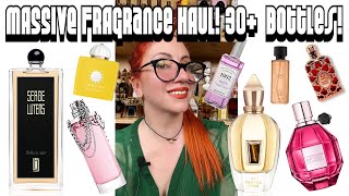 HUGE FRAGRANCE HAUL- February 2022 NEW Perfume Acquisitions! 30+ Bottles Niche, Luxury & Affordable