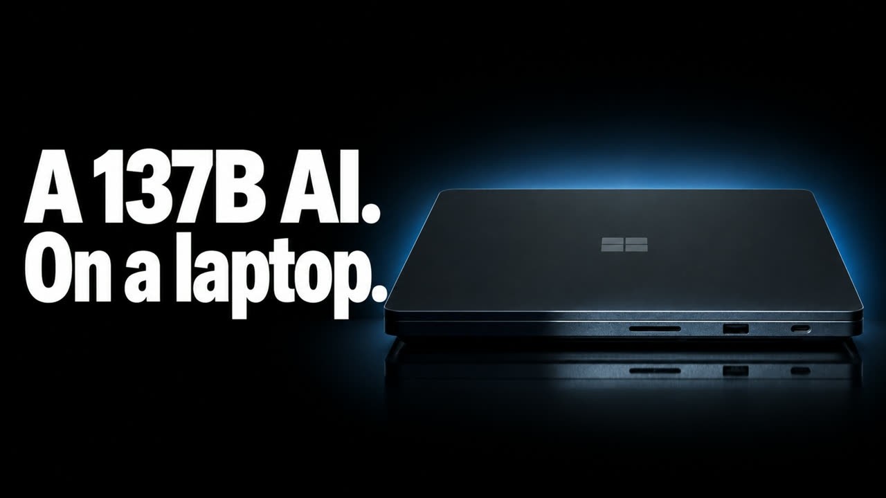 How Microsoft Put A 137B Coding AI On A Laptop (Run AI Locally)