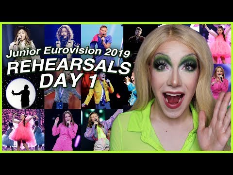 Junior Eurovision 2019: First Rehearsals (Day 1) REACTION