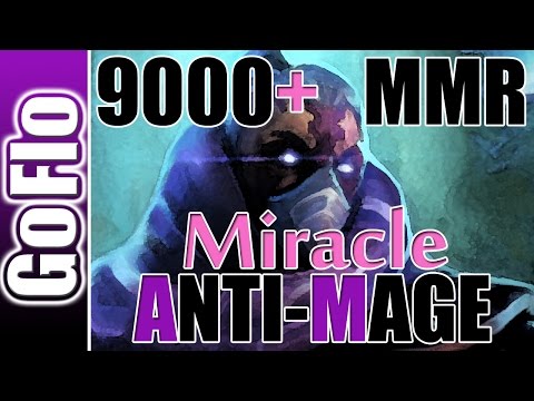 AntiMage Miracle 6 88b 9000MMR + Dota 2 Pro Gameplay