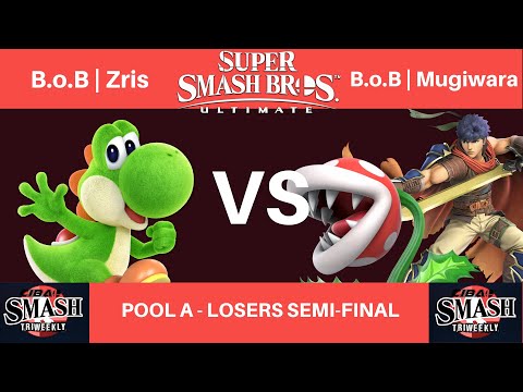 Cibao Smash - Pool A - Losers Semi-Final - B.o.B | Zris (Yoshi) vs B.o.B | Mugiwara (Ike/PP)