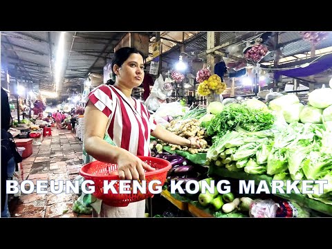 Cambodia Early Morning Market Food @ Boeung Keng Kong Market in Phnom Penh
